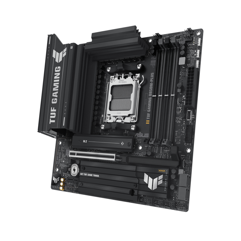 Материнская плата Asus TUF GAMING B850M-PLUS Socket AM5 AMD B850 4xDDR5 mATX AC`97 8ch(7.1) 2.5Gg RA