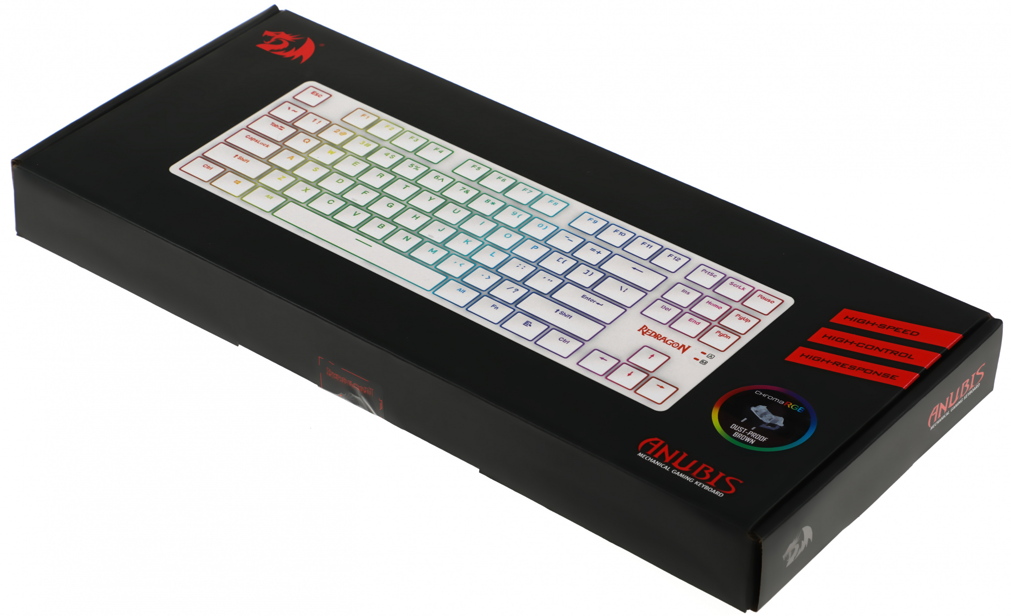 Клавиатура Redragon Anubis механическая белый USB беспроводная BT/Radio slim Multimedia for gamer дл