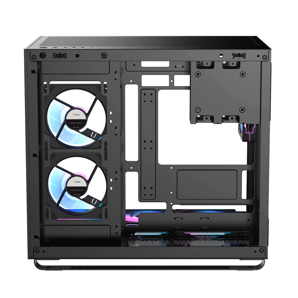 Корпус Case Ocypus Iota C70 BK ARGB ATX win / black / 6 ARGB fans / no PSU / Tempered Glass