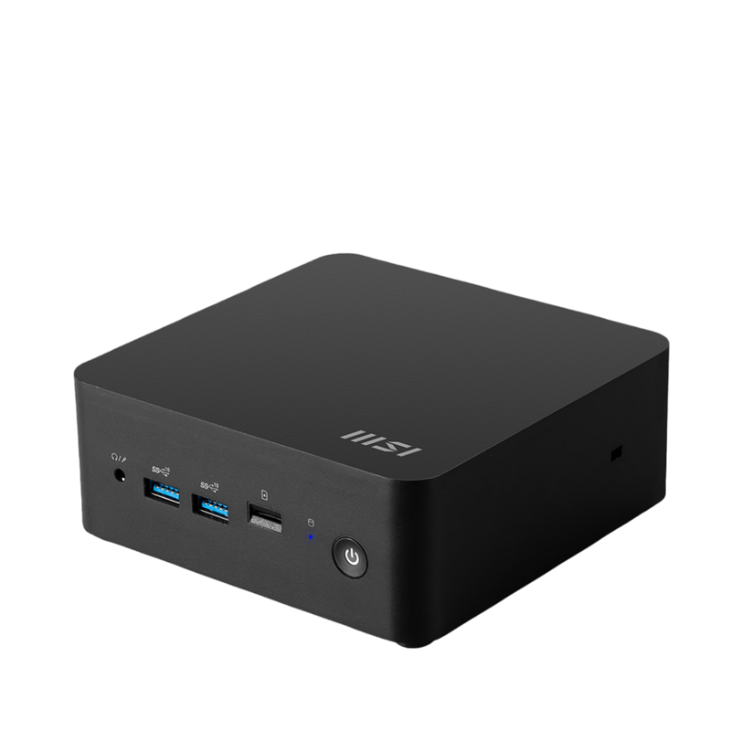 Неттоп MSI Cubi NUC 1M-052BRU Core 5 120U (1.4) Graphics CR без ОС 2xGbitEth WiFi BT 120W черный (93