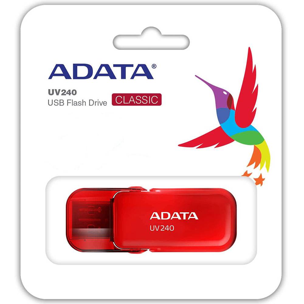 Флеш Диск A-Data 64GB UV240 AUV240-64G-RRD USB2.0 красный