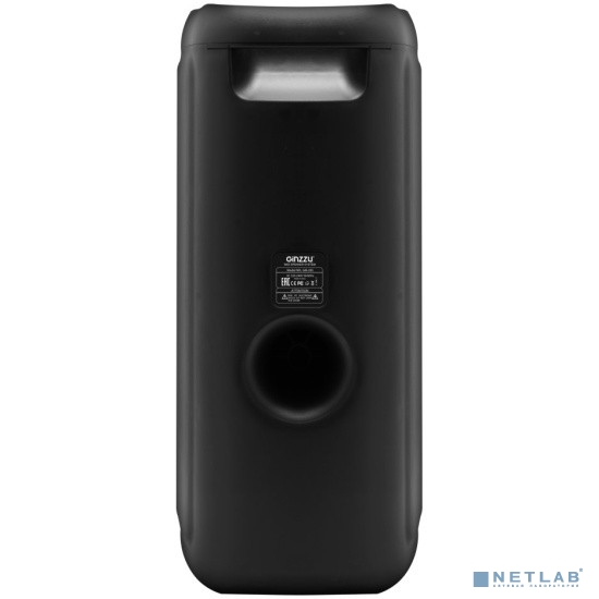 Ginzzu GM-215 {80Вт, LED-дисплей, TWS, 60Гц- 18кГц, USB-flash, microSD-card, FM-радио, пульт ДУ, бат