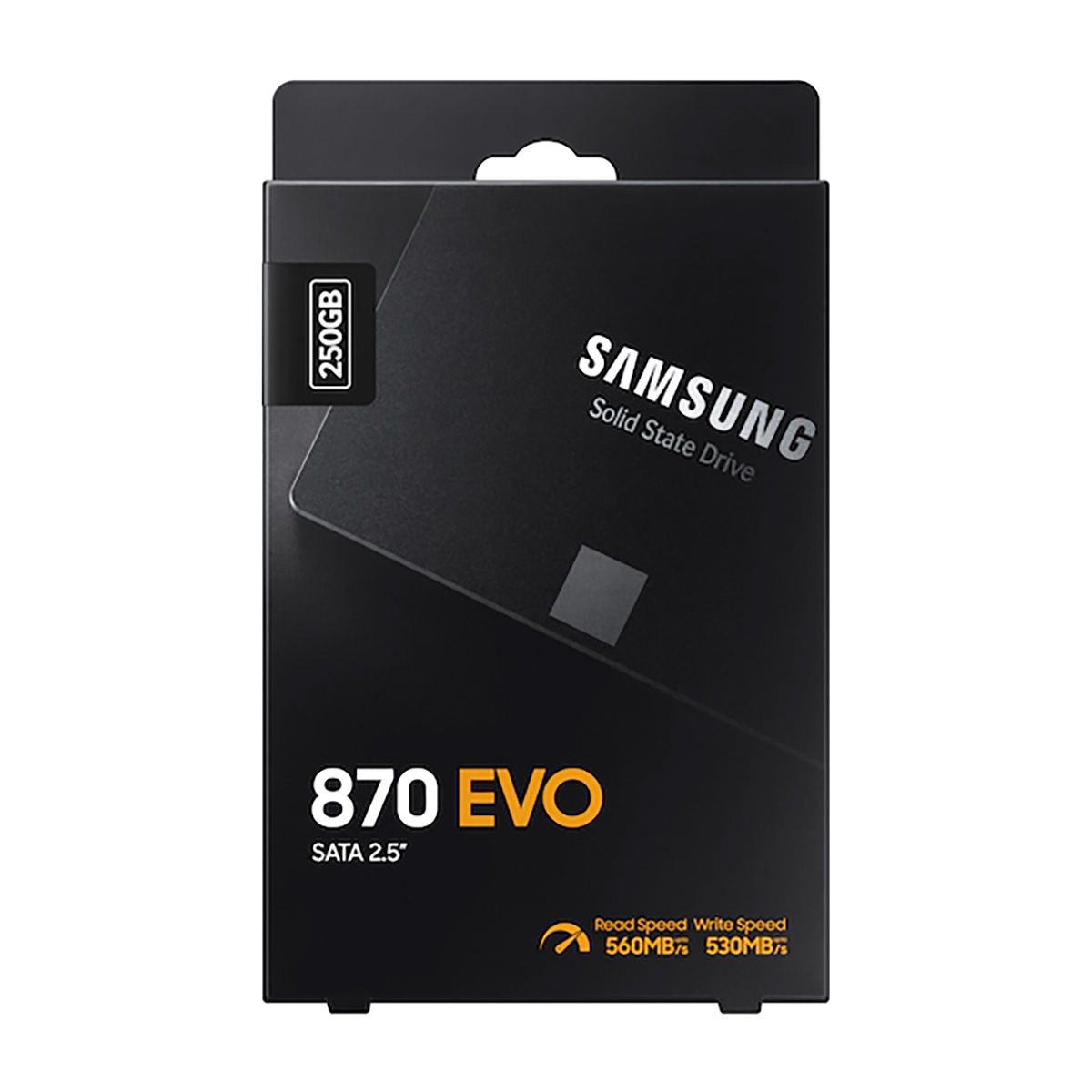 Твердотельный накопитель SSD 2.5" 250GB Samsung 870 EVO Client SSD MZ-77E250B/AM SATA 6Gb/s, 56