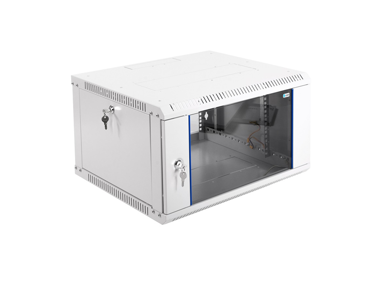 Шкаф ЦМО Шкаф телекоммуникационный настенный разборный ЭКОНОМ 6U (600х520) дверь стекло