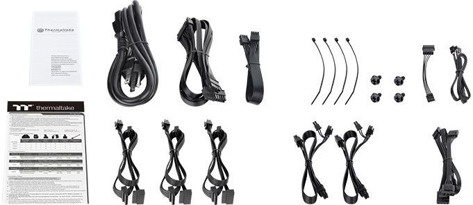 Блок питания Thermaltake ATX 650W Toughpower GF1 ARGB 80+ gold (20+4pin) APFC 140mm fan color LED 9x