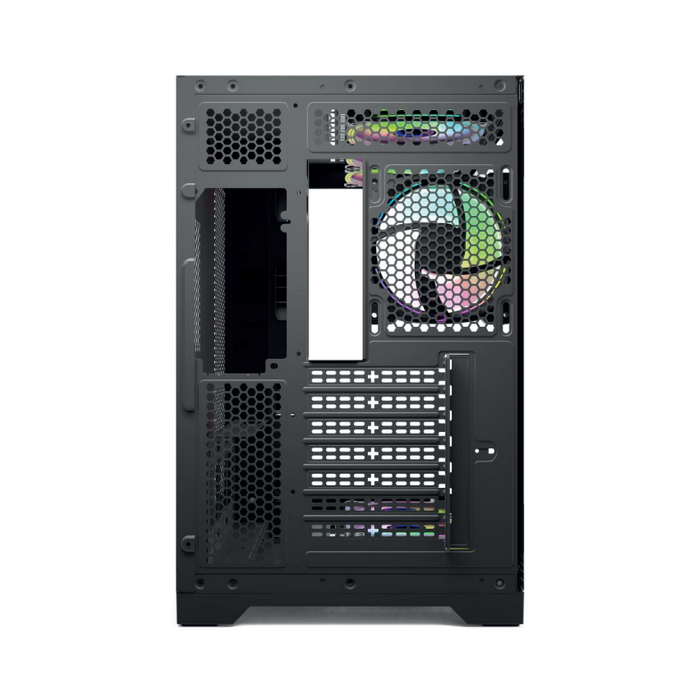 Корпус для ПК Forza Forza FZ-G42B Seaview TG ATX Case, black, w/o psu, Curved Tempered glass front p