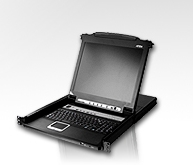 КВМ консоль ATEN 17" 16-Port PS/2-USB VGA Single Rail LCD KVM Switch