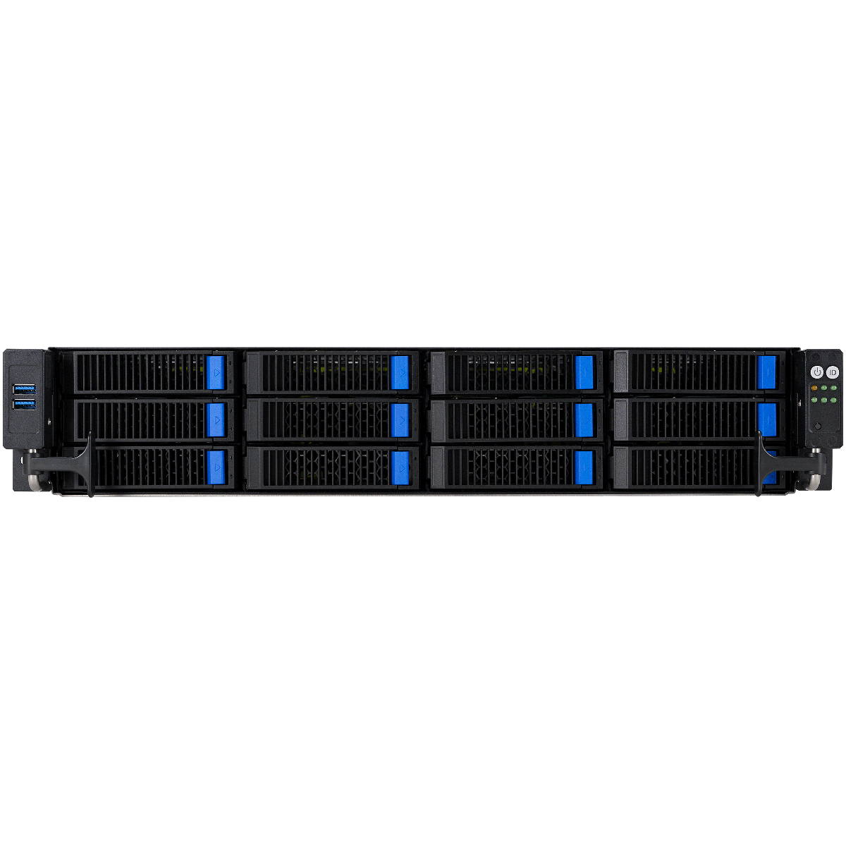 Сервер ASUS RS720-E11-RS12U 2U, 2x LGA4677, 32x DDR5(4800), 12x 3,5 (8xNVMe/SAS/SATA+4 NVMe/SATA), 2
