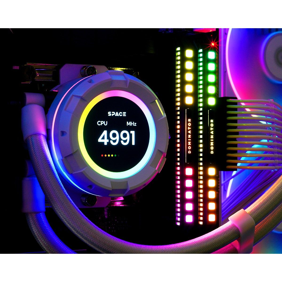 Система водяного охлаждения ID-Cooling SL360 ARGB Soc-AM5/AM4/1200/1700/1851 белый 4-pin 14-30dB Al+