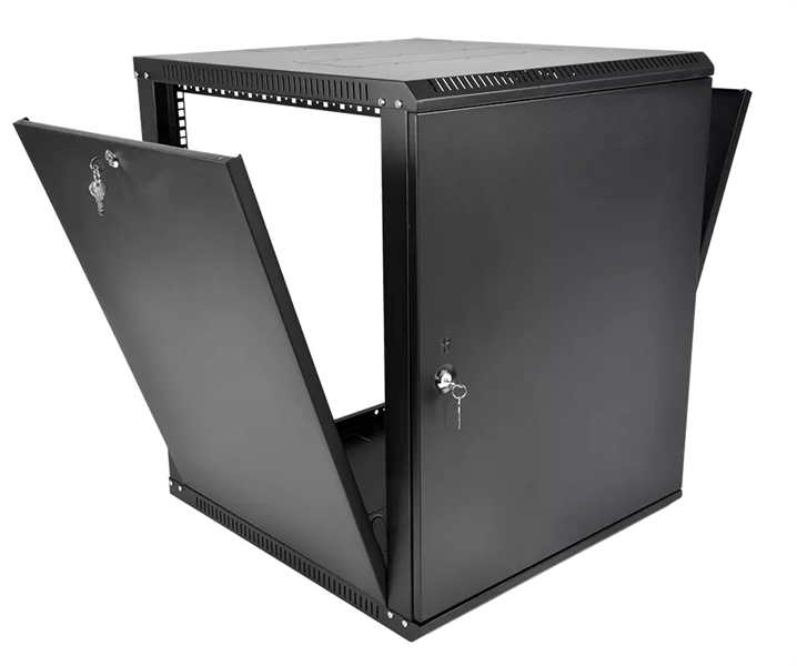шкаф ЦМО Шкаф телекоммуникационный настенный разборный ЭКОНОМ 12U (600  520) дверь металл, цвет черн