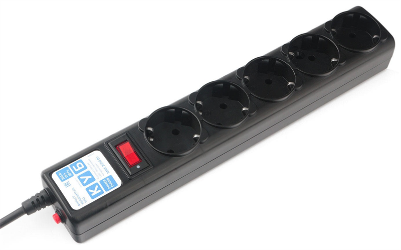 Сетевой фильтр Powercube SPG5-C3 3м (5 розеток) черный (коробка)