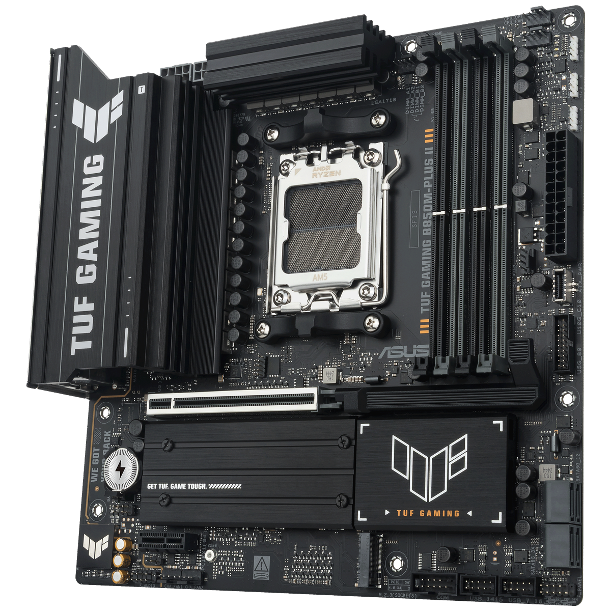 Материнская плата Asus TUF GAMING B850M-PLUS II Socket AM5 AMD B850 4xDDR5 mATX AC`97 8ch(7.1) 2.5Gg