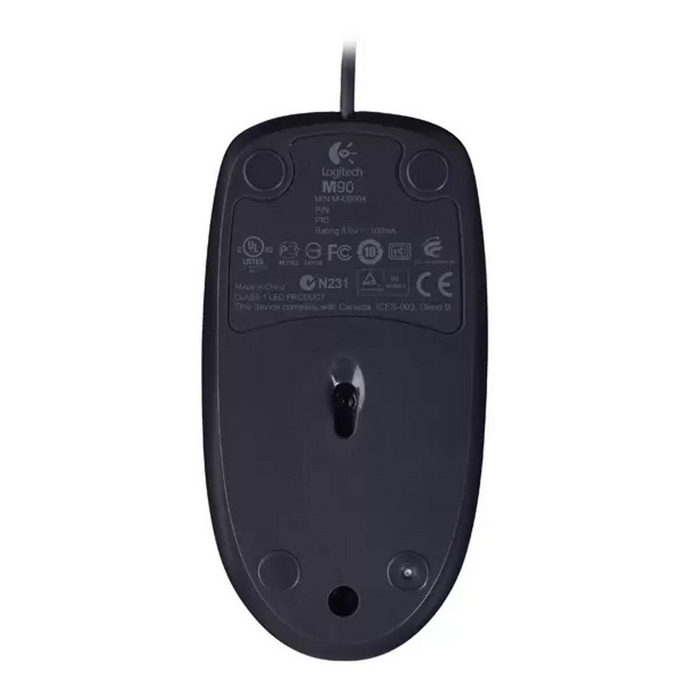 Мышь Logitech M90 черный оптическая 1000dpi USB 2but (910-001793)