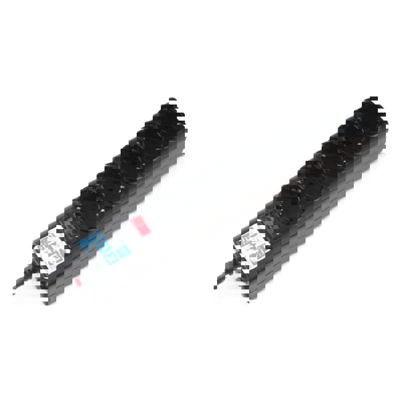 Сетевой фильтр Power Cube Ф-удлинитель, PC 3м 5р, черн.граф. 10А, SPG5-С3