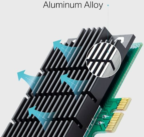 Сетевой адаптер Wi-Fi TP-Link Archer T4E AC1200 PCI Express (ант.внеш.съем) 2ант.