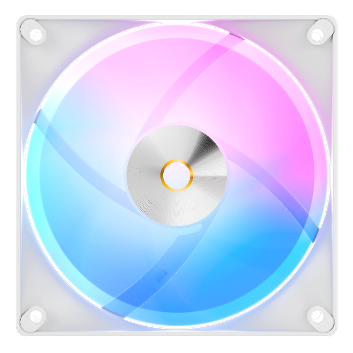 Вентилятор для корпуса Ocypus Delta F12 WH ARGB 3 IN 1, 120x120x25mm, 4-PIN PWM, 500-2000 RPM, 29 DB