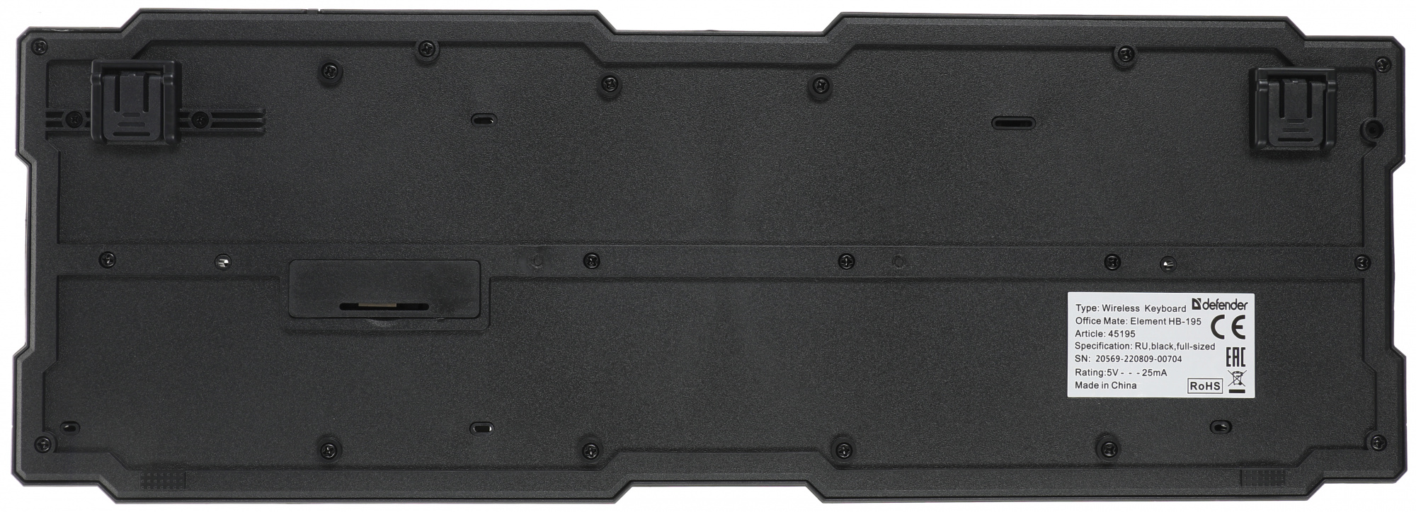 Клавиатура Defender Element HB-195 черный USB Multimedia