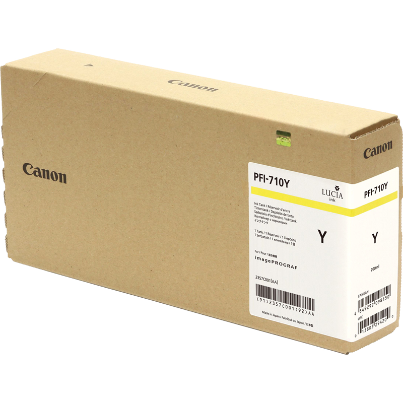 Картридж Canon PFI-710 Y (yellow) 700 ml