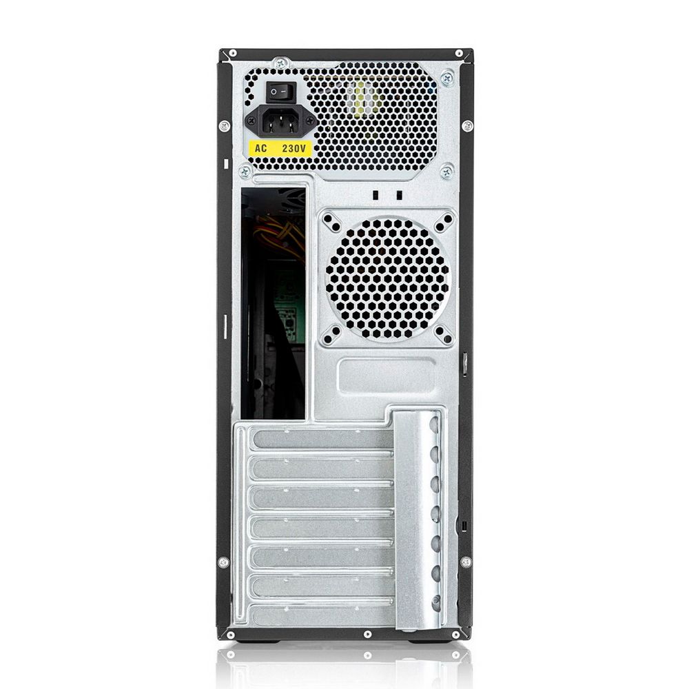 Корпус FoxLine FL-301-FZ450R-U32 ATX case, black, w/PSU 450W 12cm, w/2xUSB2.0+2xUSB3.0, w/pwr cord, 