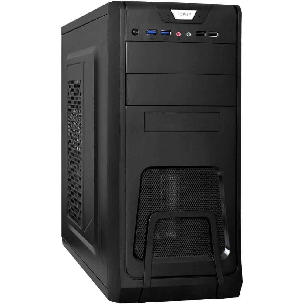 EX278394RUS Корпус Miditower ExeGate CP-603 (ATX, CPU 140mm, VGA 210mm, без БП, 2*USB+2*USB3.0, ауди