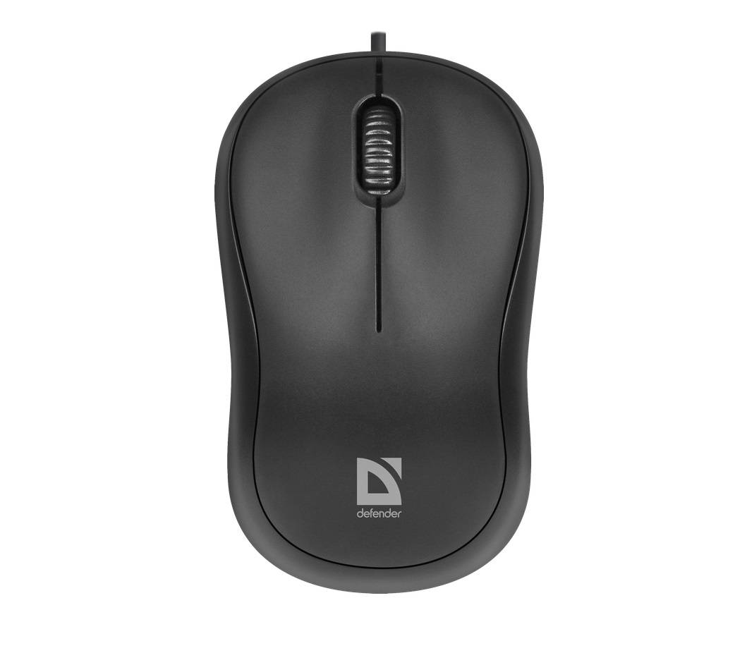 Мышь Defender Patch MS-759 черный оптическая 1000dpi USB для ноутбука 2but (52759)