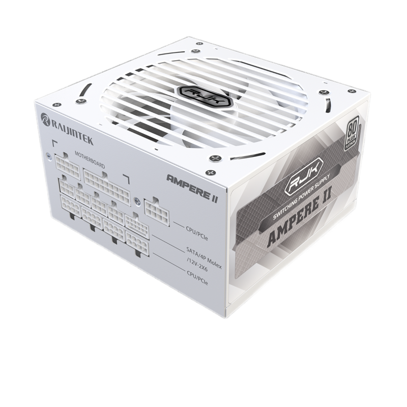 Блоки питания Raijintek AMPERE II 1200, 1200W 80+ Platinum (ATX, 3.1, PCIe 5.1, Full-modular, 1x24(2