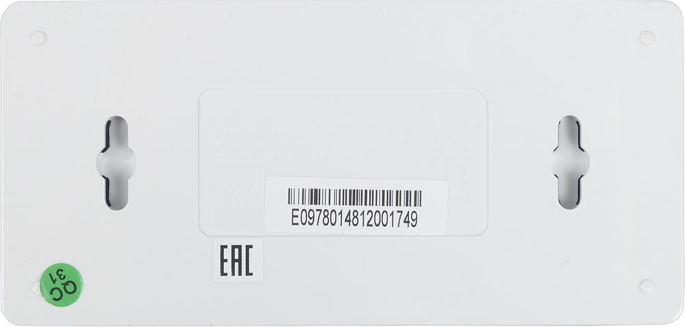 Коммутатор Tenda S108 8x100Мбит/с неуправляемый