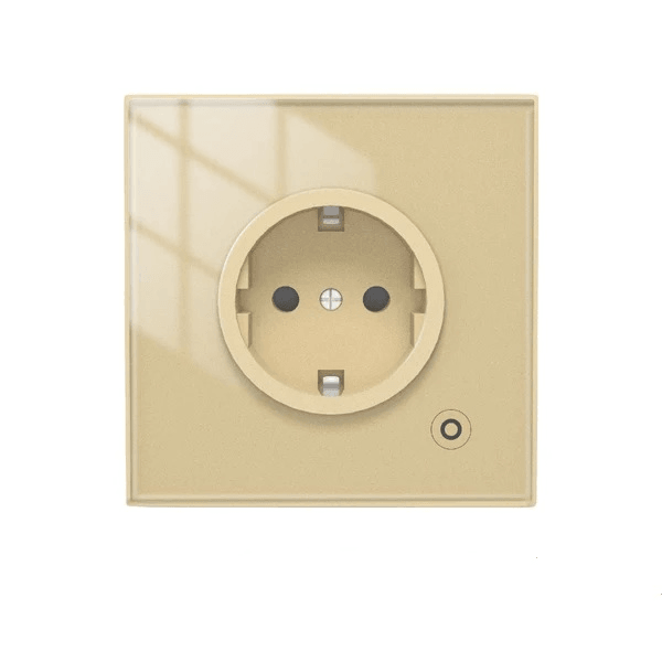 Розетка Moes Zigbee Smart Wall Socket золотой модели ZK-EU