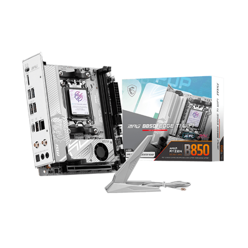 Материнская плата MSI MPG B850I EDGE TI WIFI Socket AM5 AMD B850 2xDDR5 mini-ITX AC`97 8ch(7.1) 5Gig