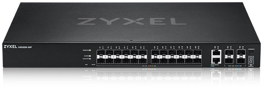 Коммутатор Zyxel XGS2220-30F-EU0101F (L3) 2x10Гбит/с 24SFP 4SFP+ управляемый