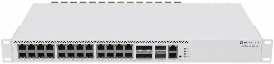 Коммутатор MikroTik CRS326-4C+20G+2Q+RM (L3) 1x100Мбит/с 20x2.5Гбит/с 4xКомбо(10GBase-T/SFP+) 2xQSFP