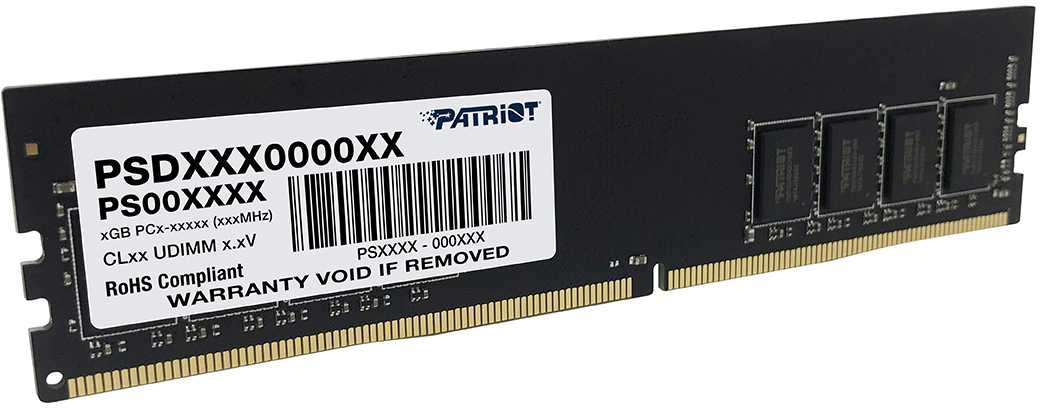 Память DDR4 16GB 3200MHz Patriot PSD416G32002 Signature OEM PC4-25600 CL22 DIMM 288-pin 1.2В dual ra