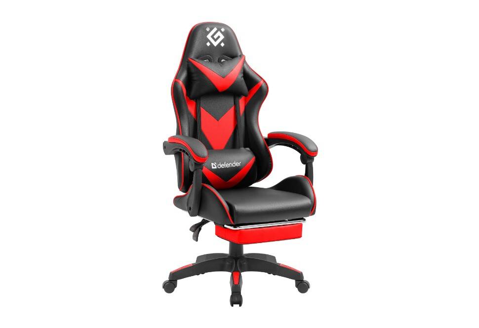 Игровое кресло Minion Чер/Крас,класс 4,PU,подножка