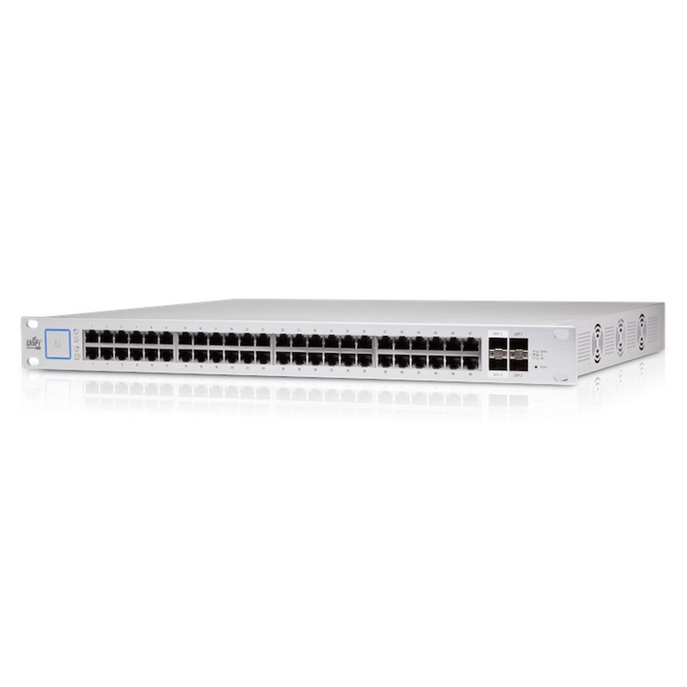 Коммутатор Ubiquiti UniFi Switch 48 PoE |USW-48-PoE| Ubiquiti PoE-коммутатор в стойку, 48х 1G RJ45, 