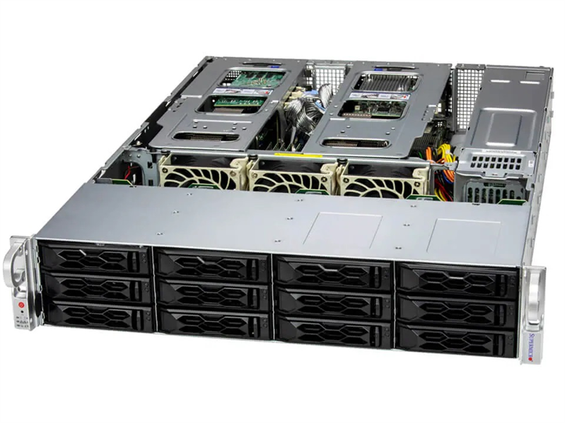 Сервер Supermicro SuperServer 2U 621C-TN12R/ 2x6526Y/ 4x64Gb/ 1x480Gb SATA/ 2x10Gb SFP+/12LFF+2SFF r