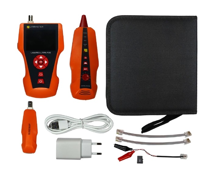 Тестер Кабельный тестер с измерением длины, трассировкой кабельных линий и определением POE, 1 ответ