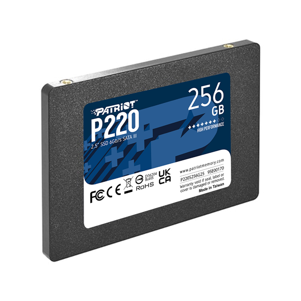 Накопитель SSD Patriot SATA-III 256GB P220S256G25 P220 2.5"