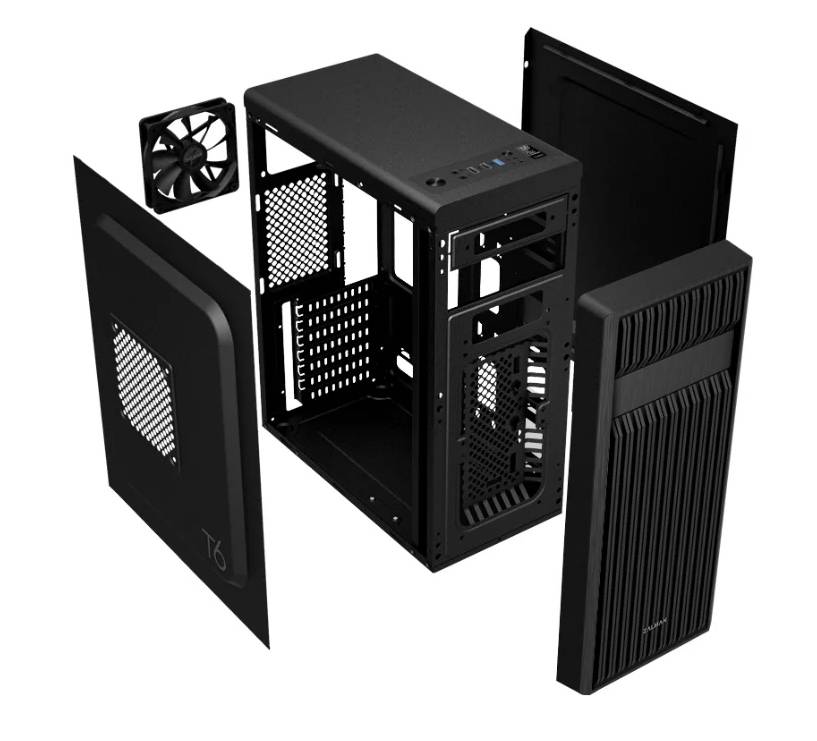 Корпус ZALMAN S2, ATX, BLACK, WINDOW, 2x3.5", 2x2.5", 2xUSB2.0, 1xUSB3.0, REAR 1x120mm
