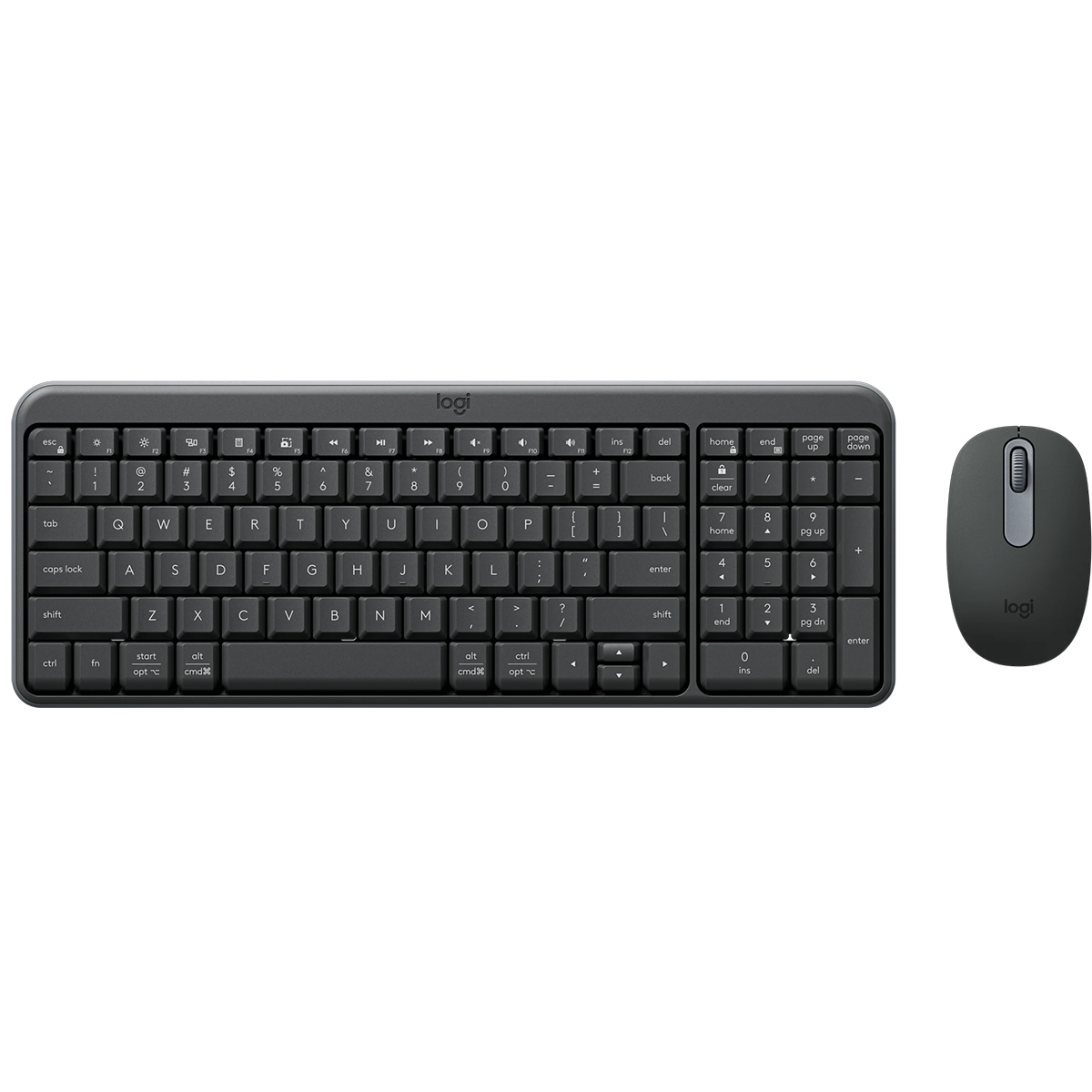 Клавиатура + мышь Logitech Wireless MK250 Compact MR0114 клав:графитовый мышь:графитовый USB беспров