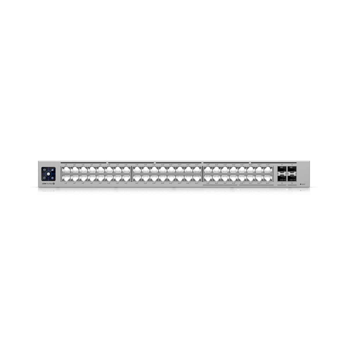 Коммутатор Ubiquiti USW-Pro-Max-48-PoE 48-port, Layer 3 Etherlighting™ switch with 32х1G RJ45, 16x2.