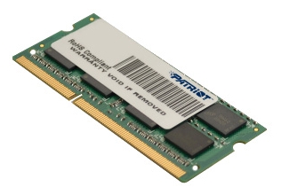 Память DDR3L 4Gb 1600MHz Patriot PSD34G1600L81S RTL PC3-12800 CL11 SO-DIMM 204-pin 1.35В single rank