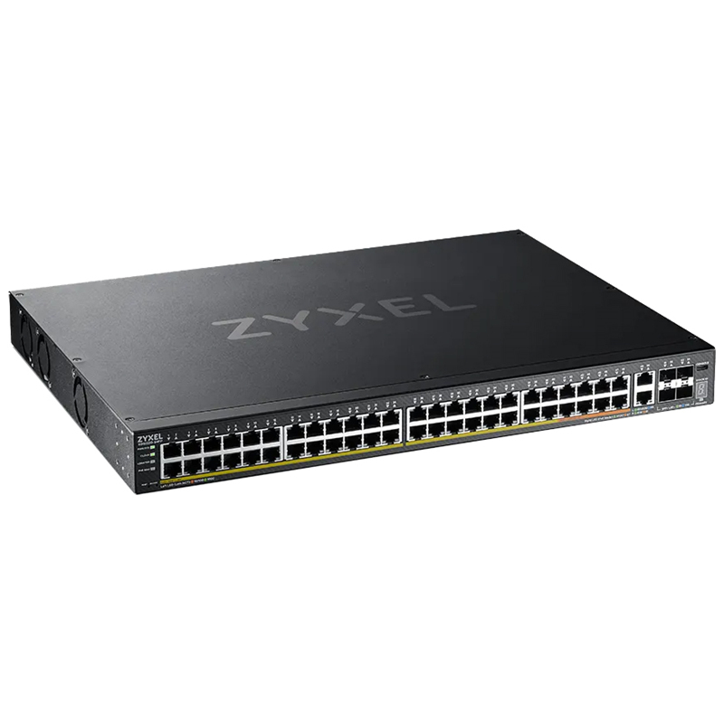 Коммутатор L3 Access коммутатор Zyxel NebulaFlex Pro XGS2220-54FP, rack 19", 48xRJ-45: 1G PoE+ (8 из