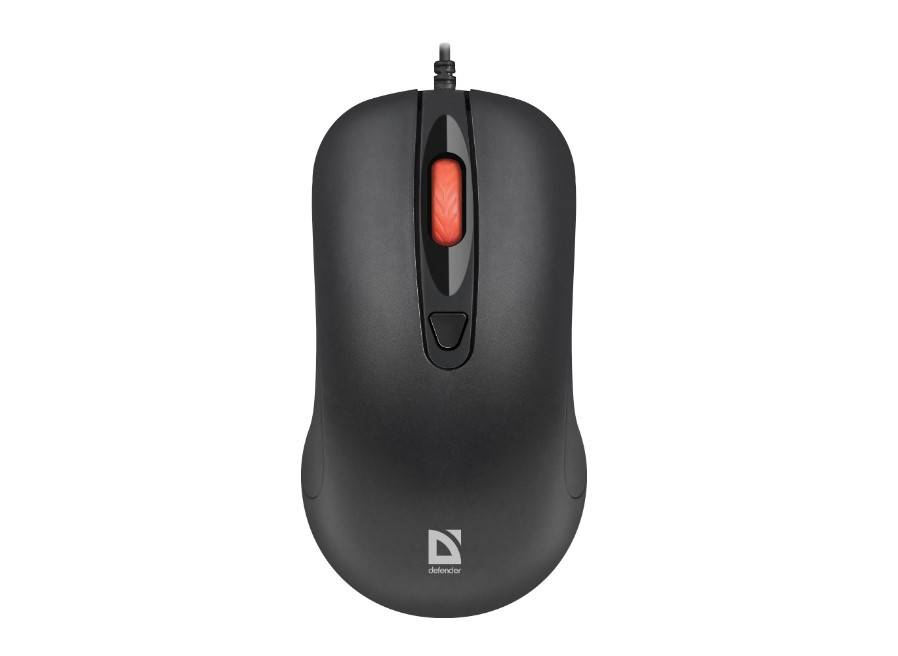 Мышь Defender Omega MB-522 черный оптическая 1600dpi silent USB 3but (52522)