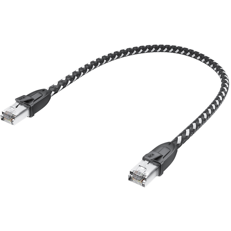 Greenconnect RJ45(m) - RJ45(m) Cat.6 3м черно-белый