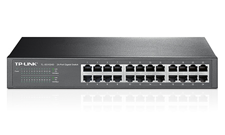 Коммутатор TP-Link TL-SG1024D (L2) 24x1Гбит/с неуправляемый