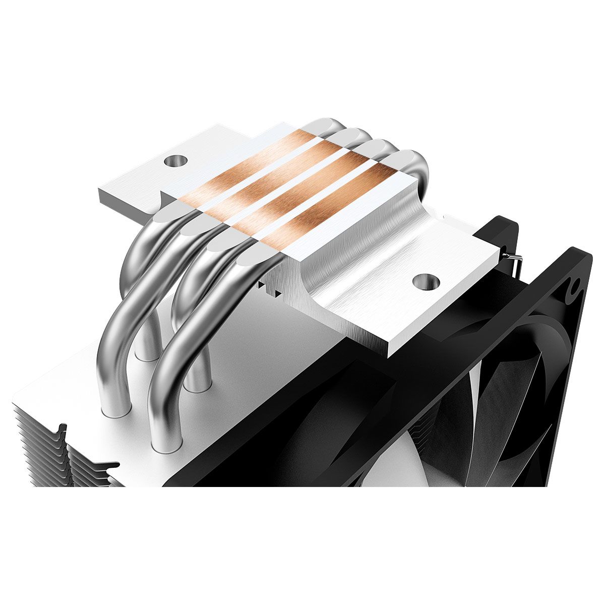 Устройство охлаждения(кулер) ID-Cooling SE-214-XT RGB Soc-AM5/AM4/1200/1700/1851 черный/белый 4-pin 