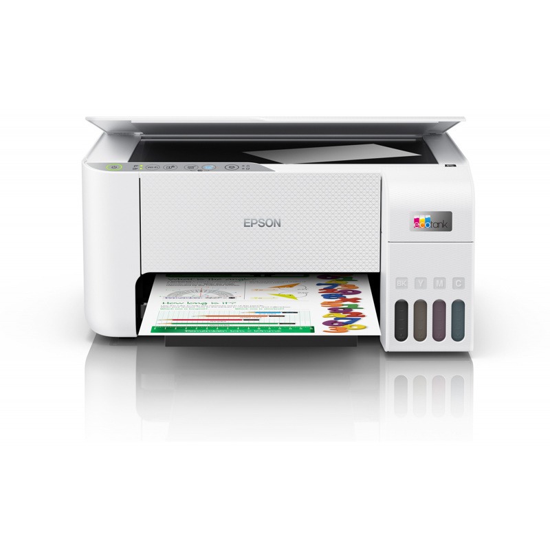 МФУ струйный Epson L3256 (C11CJ67411/421/504/524/516/519) A4 WiFi белый