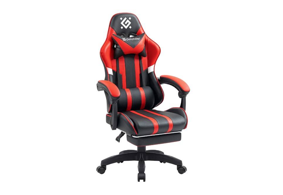 Defender Игровое кресло Colran Чер/Красн,класс 4,PU,подножка