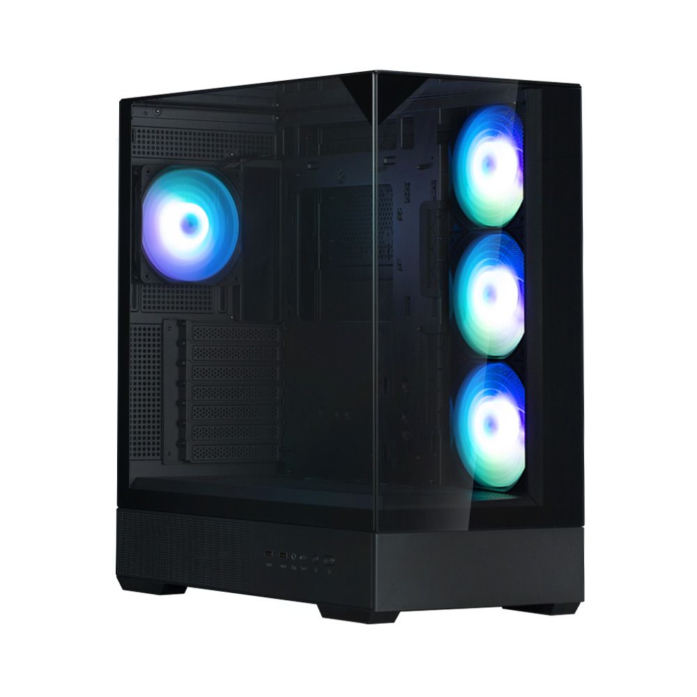 Корпус для ПК Zalman P40 Prism Plus Black ATX Mid Tower PC Case, 120mm ARGB Fanx4