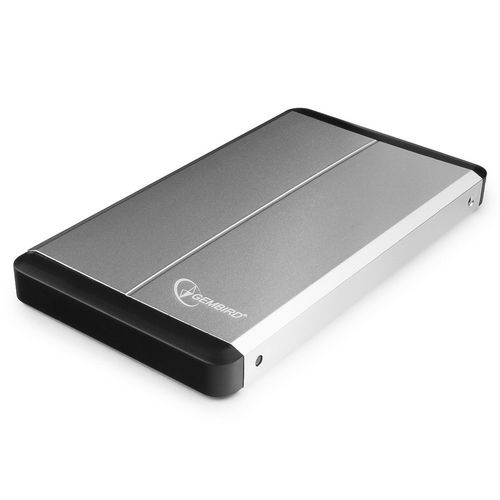 Корпус для HDD/SSD Gembird Внешний  2.5" Gembird EE2-U3S-2-S, серебро, USB 3.0, SATA, металл {1